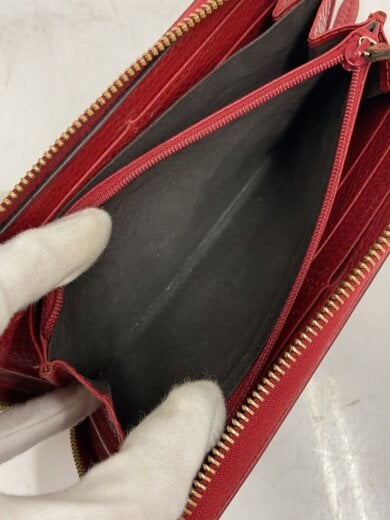 商品画像：ジップアラウンドウォレット_GGマーモント/レザー/RED/レディース 5