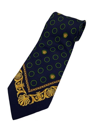 商品画像：ネクタイ/シルク/NVY/総柄/メンズ 1