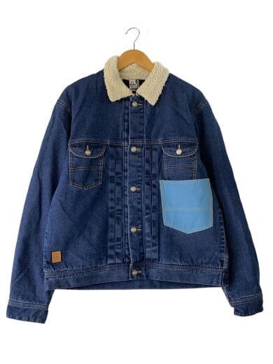 商品画像：Gジャン/XL/コットン/BLU/無地/CH04-1329// 1