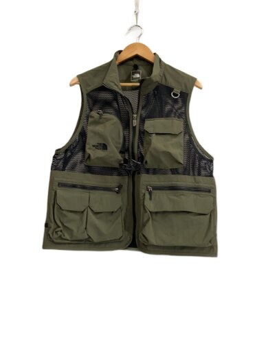 商品画像：UTILITY MESH VEST_ユーティリティメッシュベスト/L/ナイロン/GRN// 1