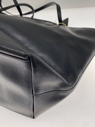 商品画像：トートバッグ/レザー/BLK/無地/シティージップ// 6