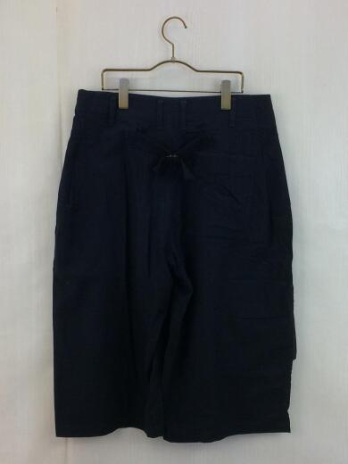 画像：yohji yamamoto POUR HOMME17SS/HD-P59-036/ショートパンツ/2/コットン/BLK/H-右前垂らし布Pギャバ2