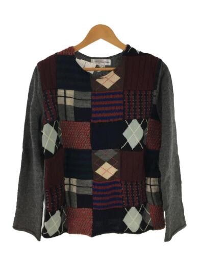 画像：COMME des GARCONS SHIRTパッチワークニット/W17511/セーター(厚手)/M/ウール/マルチカラー1