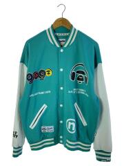MOONFACE GRAPHIC VARSITY JACKET/XL/コットン/BLU/AAPSWM9595XAJ