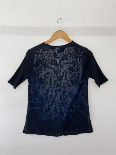 商品画像：リネンブレンドニット/半袖ニット/1/コットン/NVY/MM20SS-KN054// 2