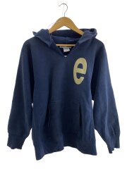 フロント破れ有/90s/usa製/パーカー/L/コットン/NVY