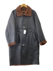 24AW/REVERSIBLE & DETACHABLE MOUTON COAT/2/BLK/YK24FW0751C