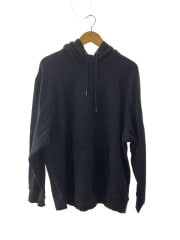 24SS/OVERSIZED SWEAT PULLOVER HOODIE/XL/コットン/BLK/GS-T50-050