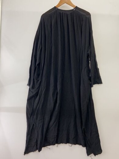 商品画像：25SS/コットンクレープヘンリードレス/38/コットン/BLK/25040220772020 2