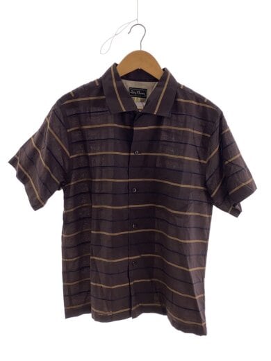 商品画像：25SS/S/S Border Italian Coller Shirt/L/コットン/BRW/ボーダー// 1