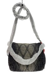 CHARM-D SHOULDER M/ショルダーバッグ/デニム/GRY