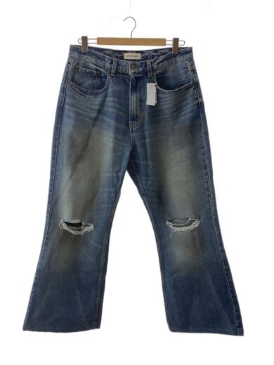 商品画像：BARE KNUCKLES/Loose Bootcut Jeans/デニム/IDG/加工/裾破れ汚れ有// 1