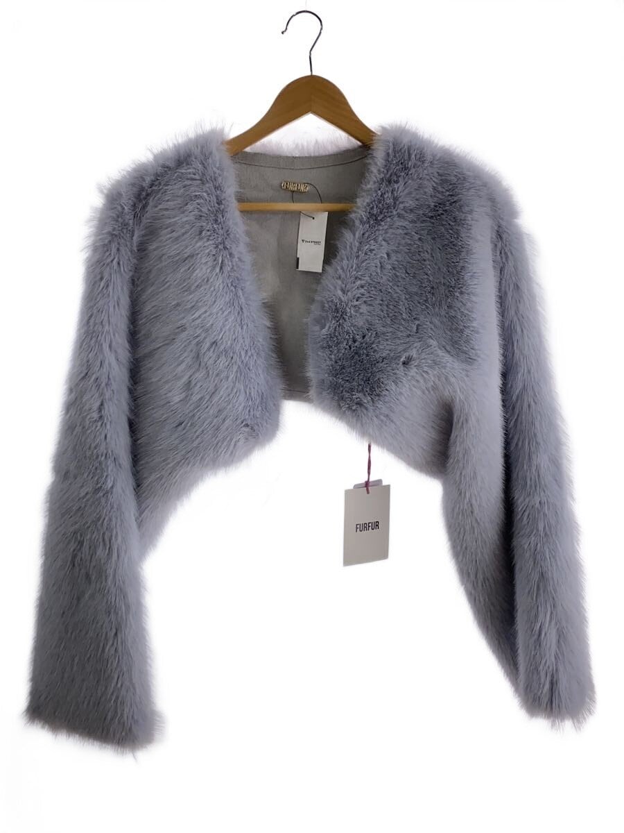 furfur / 24AW/2WAYエコファーボレロ/ブルゾン/FREE/ポリエステル/BLU/RWFJ245009
