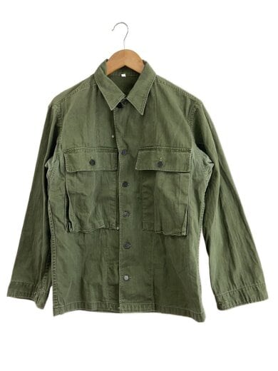 商品画像：40s/M-43/ユーティリティジャケット/HBT/13スターボタン/長袖シャツ/34R/--/KHK// 1