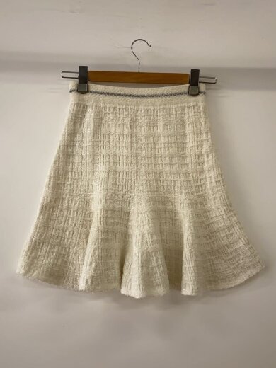 商品画像：ツイードニットスカート/one/ポリエステル/WHT/LWNS241043 2