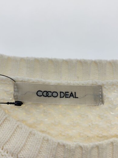 商品画像：25AW/内側汚れ有/ハート刺繍ケーブルニット/2/コットン/WHT/75731416 3