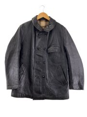 60s～/コルビジェジャケット/レザージャケット・ブルゾン/52/レザー/BLK