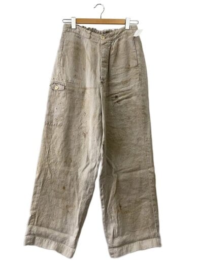 商品画像：25AW/Heavy Linen Herringbone Wide Easy Trousers/M/BEG 1
