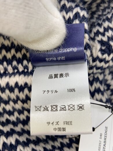 商品画像：パキスタンビーニー/ニットキャップ/FREE/アクリル/WHT/メンズ 5