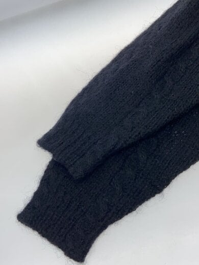 商品画像：80s～/モヘアウールニット/香港製/S/ウール/BLK/花柄 4