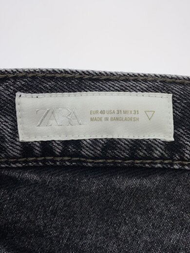 商品画像：ウォッシュ加工/ストレートパンツ/31/デニム/BLK// 4