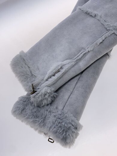 商品画像：blue palang/ファーボアジャケット/ムートン風/ジャケット/--/ポリエステル/BLU 5