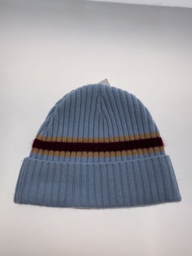 商品画像：23AW/Stripe Cashmere Beanie/ニットキャップ/FREE/カシミア/BLU/内側汚れ 2