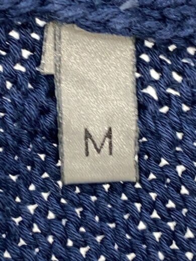 商品画像：薄ヨゴレ・毛羽立ち・ホツレ有/オブリークラインニット/M/コットン/NVY/943M672AT072 4