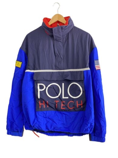 商品画像：HI-TECH PO-LINED-JACKET/アノラックジャケット/S/ナイロン/BLU 1