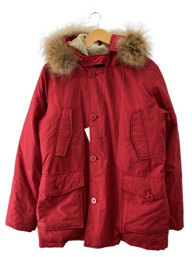 商品画像：薄ヨゴレ有/ダウンジャケット/S/コットン/RED 1