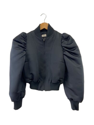 商品画像：damien/サテンブルゾン/--/ポリエステル/BLK 1