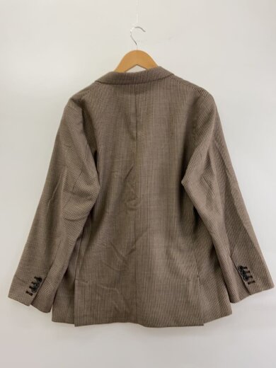 商品画像：26ss/ガンフラブチェックダブルブレザー/テーラード/M/ポリエステル/BRW/チェック 2