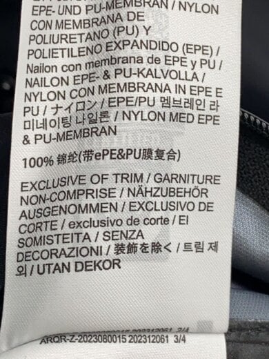 商品画像：BETA SL JACKET M/ナイロンジャケット/S/ナイロン/BLK/タグ付き 4