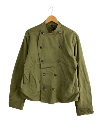 商品画像：60s/オランダ軍/ダブルブレスト/コックジャケット/チェンジボタン/56/コットン/KHK 1