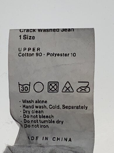 商品画像：Crack Washed Jean/ブーツカットパンツ/1/コットン/BLK// 5