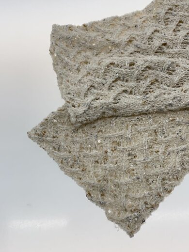 商品画像：25SS/グリッターネップヤーンVネックカーディガン/FREE/ポリ/IVO/22-02-51-02621 5