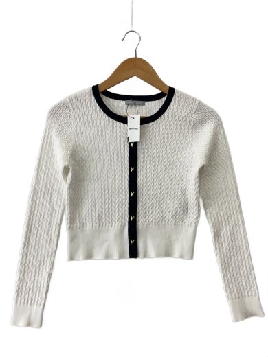 商品画像：25SS/UVミニケーブルカーディガン/FREE/レーヨン/WHT 1