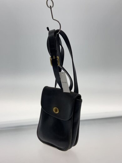 画像：COACHOLD/スレ・状態考慮/ターンロック/ショルダーバッグ/レザー/BLK2