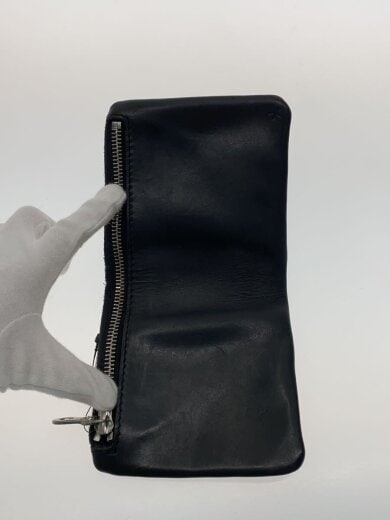 商品画像：Tochca/GUIDI CALF内縫い折財布/傷有/レザー/BLK/メンズ 4
