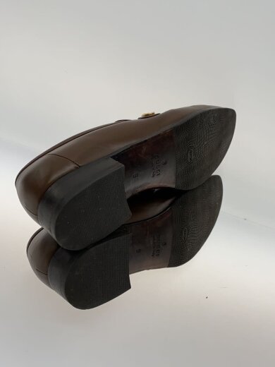 商品画像：23AW/フリンジローファー/ソール擦れ、つま先傷有/UK9/BRW/レザー/714680 4