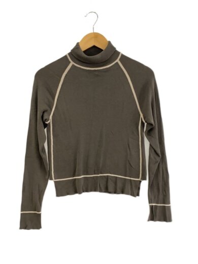 商品画像：タートルネックニット(薄手)/38/レーヨン/KHK/1735-51431 1