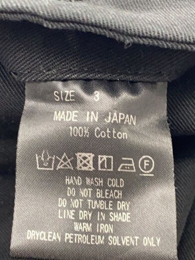 商品画像：24AW/TRIPLE PLEATED EASY TROUSERS/着用/3/コットン/BLK/A24C03PT0// 5