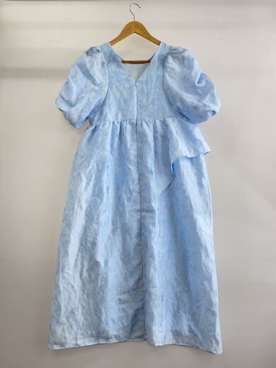 商品画像：bubble sleeve jacquard dress/M/ポリエステル/BLU/2383-52// 2