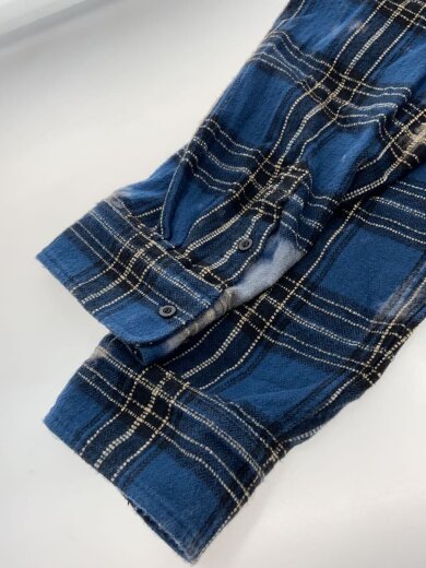商品画像：Flag Logo Bleach Flannel Shirt/ネルシャツ/XL/コットン/NVY/チェック// 5