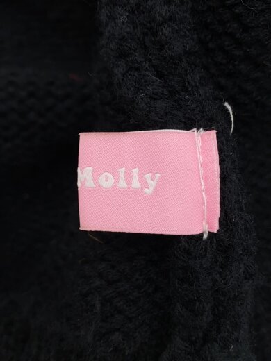商品画像：NICO MOLLY/Fake Fur Collar Oversize Knit Coat/コート/BLK// 4
