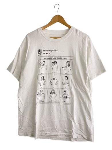 商品画像：21AW/Sign language Tee/手話/Tシャツ/S/コットン/WHT/S52GC0213// 1