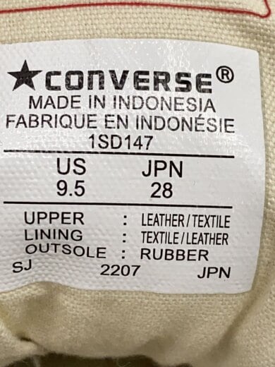 商品画像：22AW/Chuck Taylor Suede NH OX/汚れ箇所有/28cm/BLK/1SD147 5