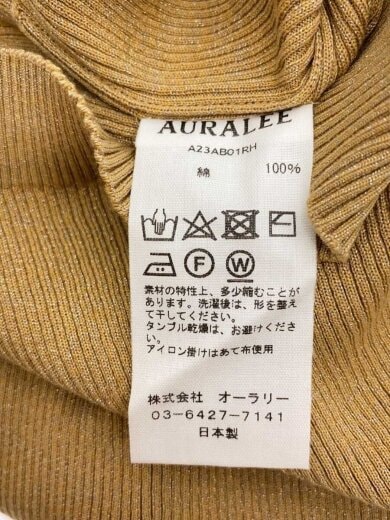 商品画像：23AW/RIB BOAT NECK L/S TEE/1/コットン/BEG/無地/A23AB01RH// 5