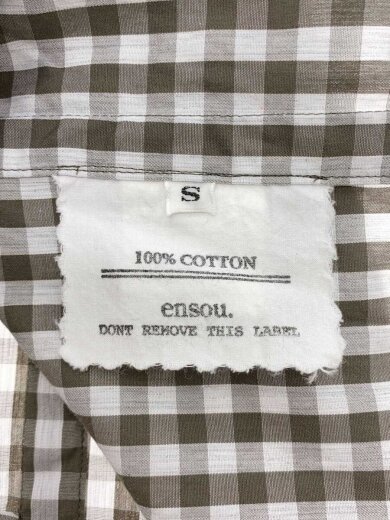 商品画像：Gingham Childish Shirt/S/コットン/BRW/ギンガムCK 4