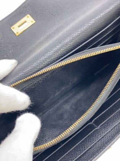 商品画像：ケリー ウォレット ロング Z刻印/長財布/レザー/BLK/レディース// 8